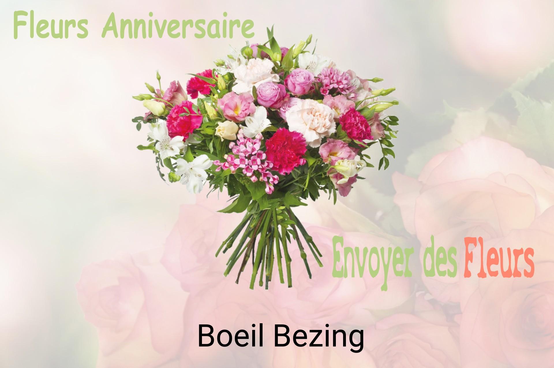 Bouquet de fleurs d’anniversaire livré à Boeil-Bezing