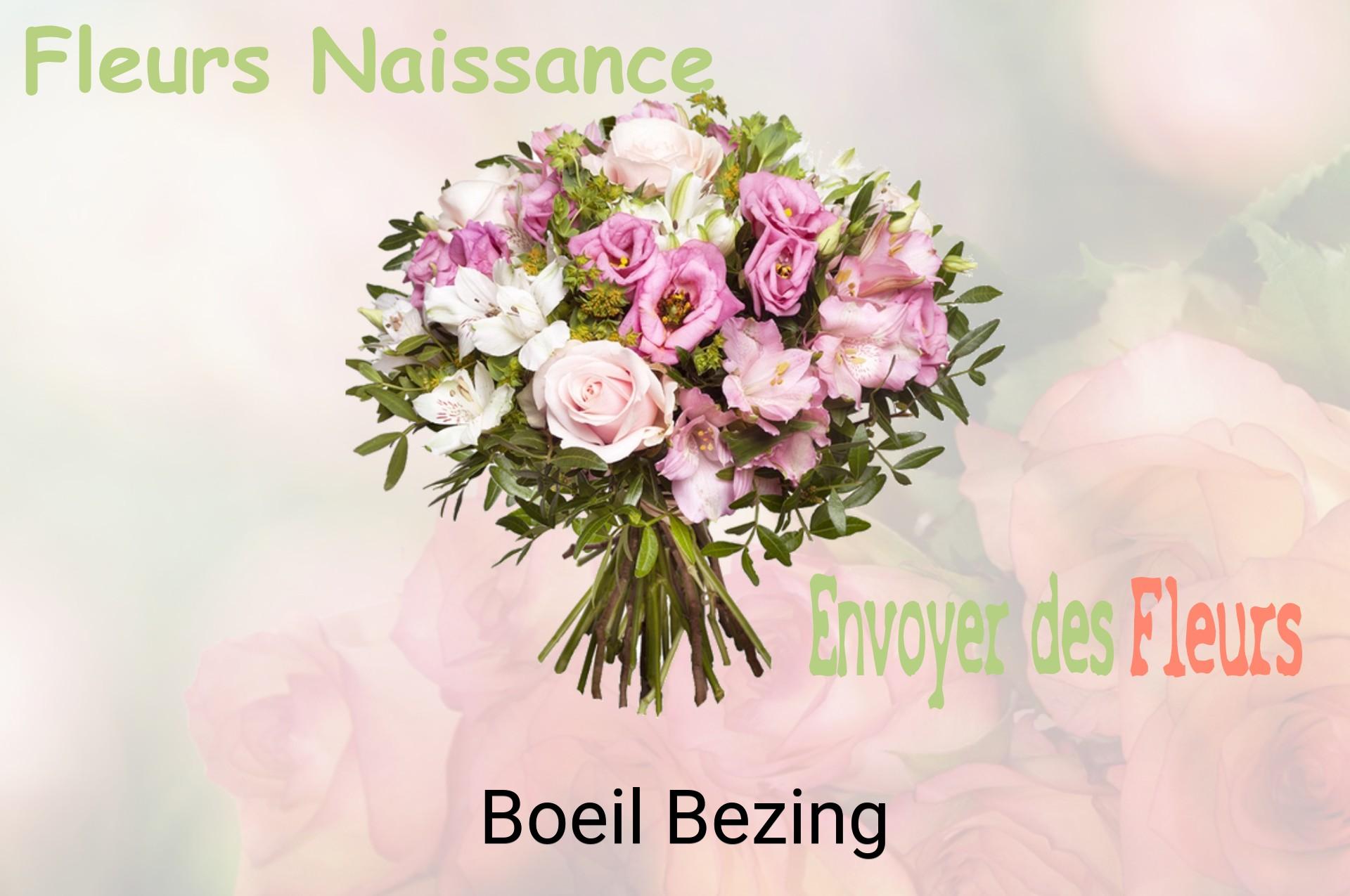 Bouquet de fleurs de naissance livré à Boeil-Bezing